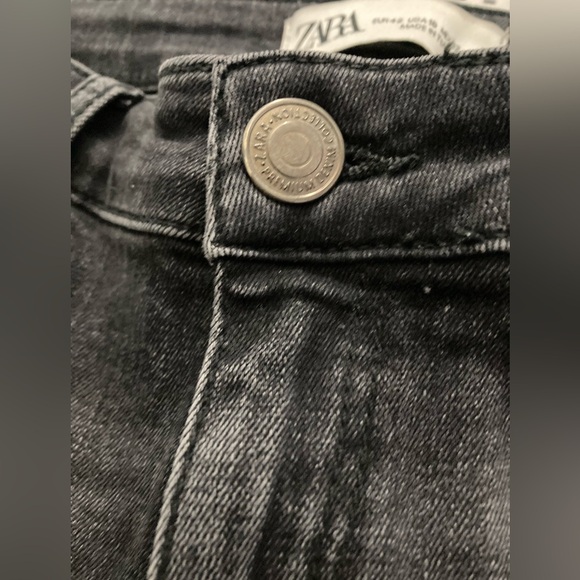 👖Women’s Zara Jeans | Zara Skinny Jeans Mid-Rise Color : Dark Grey Size : 10 - Picture 6 of 7